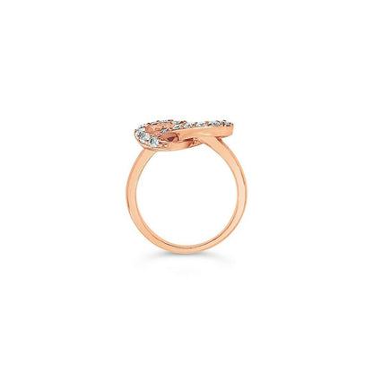 5/8 cts White Diamond Ring in 14K Rose Gold by Le Vian - BirthStone.com