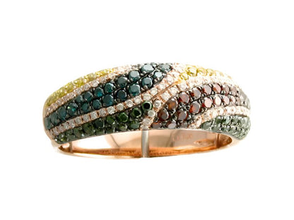 3/4 cts Multi-Color Diamond Ring in 14K Rose Gold by Le Vian - BirthStone.com