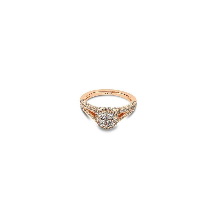 1 1/4 cts White Diamond Ring in 18K Rose Gold by Le Vian - BirthStone.com