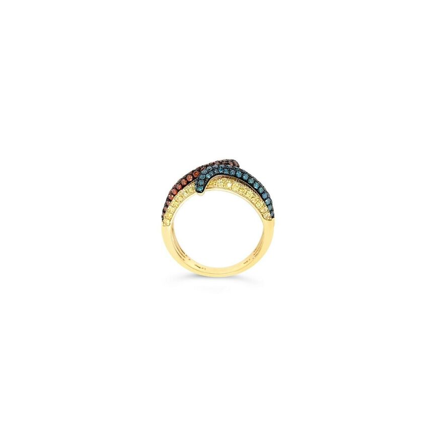 1 3/4 cts Blue Diamond Ring in 14K Yellow Gold by Le Vian - BirthStone.com