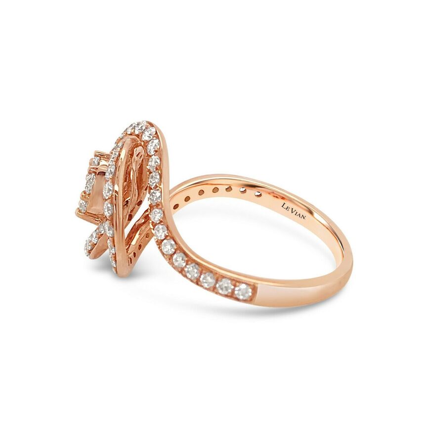 1 cts White Diamond Ring in 18K Rose Gold by Le Vian - BirthStone.com