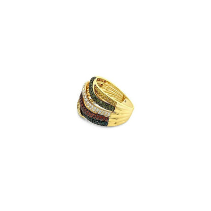 Le Vian 1 1/8 cts Multi-Color Diamond Ring in 14K Yellow Gold - BirthStone.com