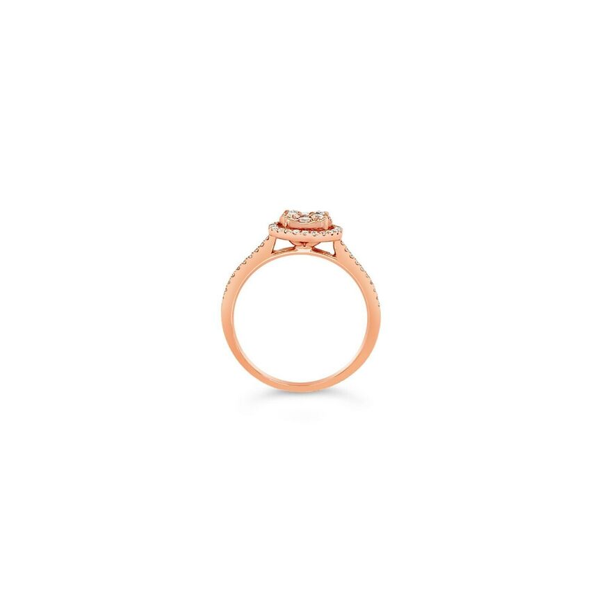 1/2 cts White Diamond Ring in 18K Rose Gold by Le Vian - BirthStone.com