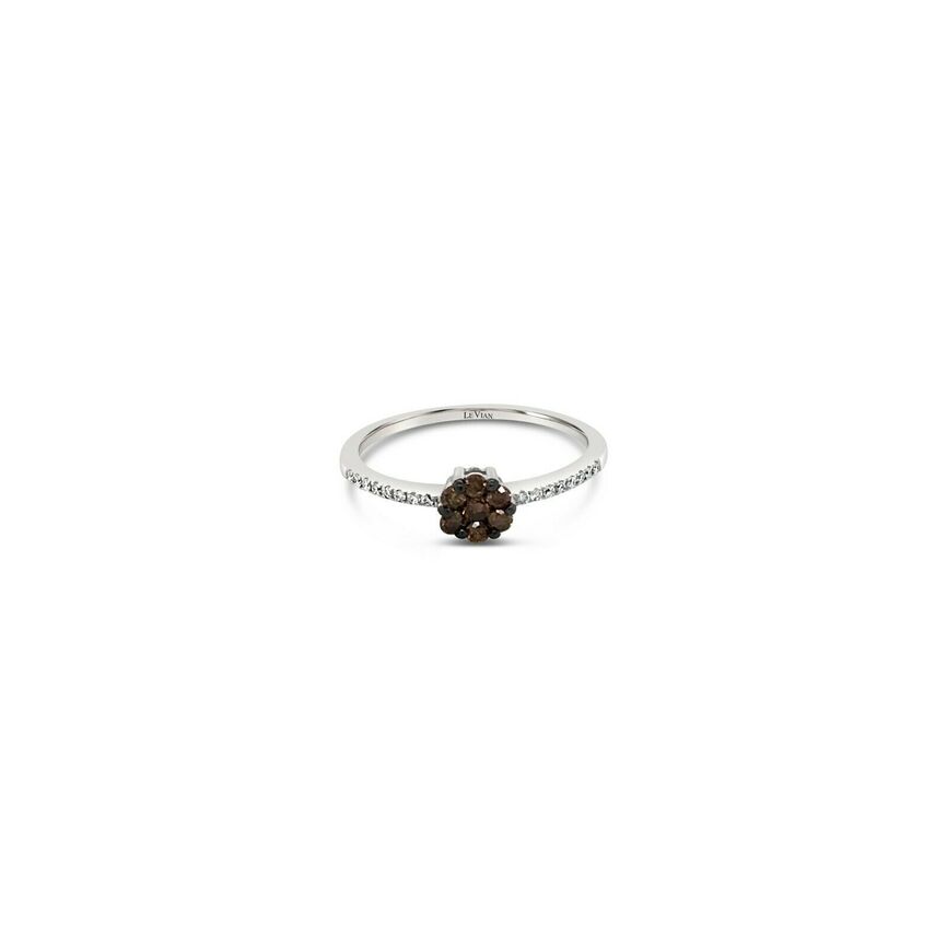 1/4 cts Chocolate Diamond Ring in 14K White Gold by Le Vian - BirthStone.com