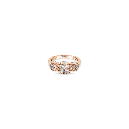 2/3 cts White Diamond Ring in 14K Rose Gold by Le Vian - BirthStone.com