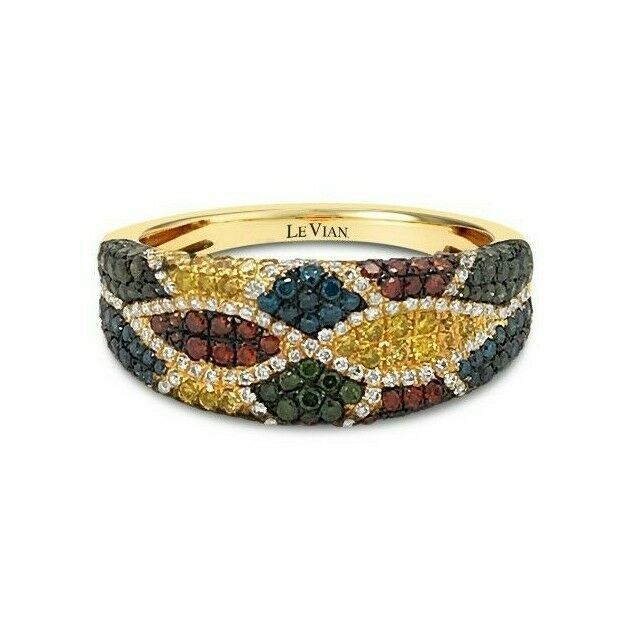 1 cts White Diamond Ring in 14K Yellow Gold by Le Vian - BirthStone.com