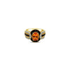 Arusha Exotics™ Ring Spessartite Smoky Quartz Vanilla Diamonds® 14K Honey Gold™