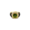 NEW LeVian® Ring Peridot Chocolate Diamonds® Vanilla Diamonds® 14K Honey Gold™