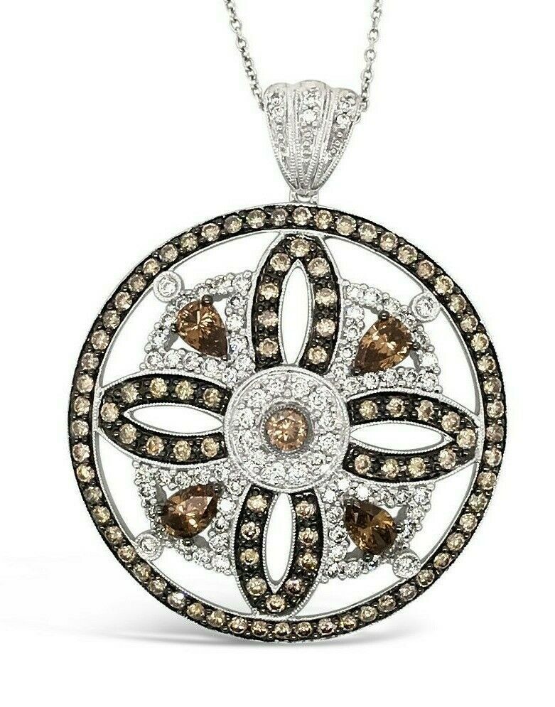 LeVian Pendant Chocolate Diamonds® , Vanilla Diamonds®  set in 14K Vanilla Gold