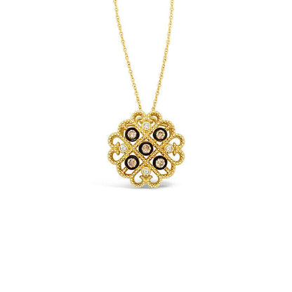 3/8 cts White Diamond Necklace in 14K Yellow Gold by Le Vian - BirthStone.com