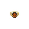 Arusha Exotics™ Ring Spessartite Smoky Quartz Vanilla Diamonds® 14K Honey Gold™
