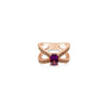 LeVian Creme Brulee® Ring Amethyst Nude Diamonds 14K Strawberry Gold®