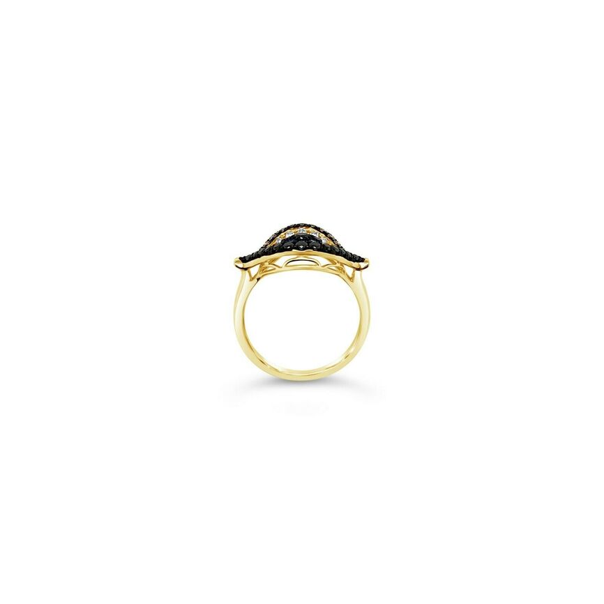 2/3 cts Blue Sapphire and Diamond Ring in 14K Yellow Gold by Le Vian - BirthStone.com