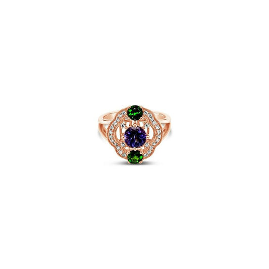 1 3/8 cts Blue Tanzanite and Diamond Ring in 14K Rose Gold by Le Vian - BirthStone.com