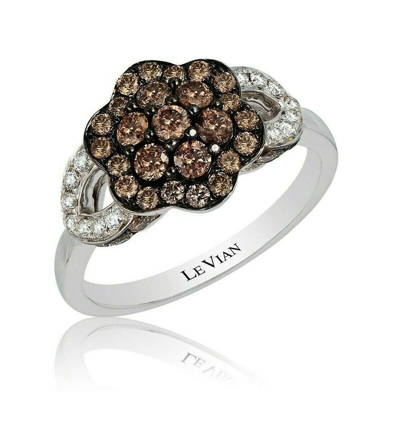 1 cts White Diamond Ring in 14K White Gold by Le Vian - BirthStone.com