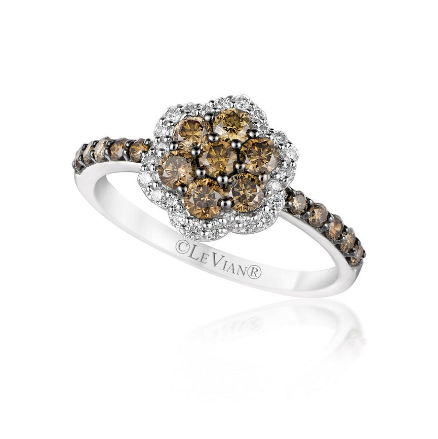 3/4 cts White Diamond Ring in 14K White Gold by Le Vian - BirthStone.com