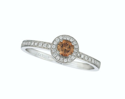 3/8 cts Chocolate Diamond Ring in 14K White Gold by Le Vian - BirthStone.com