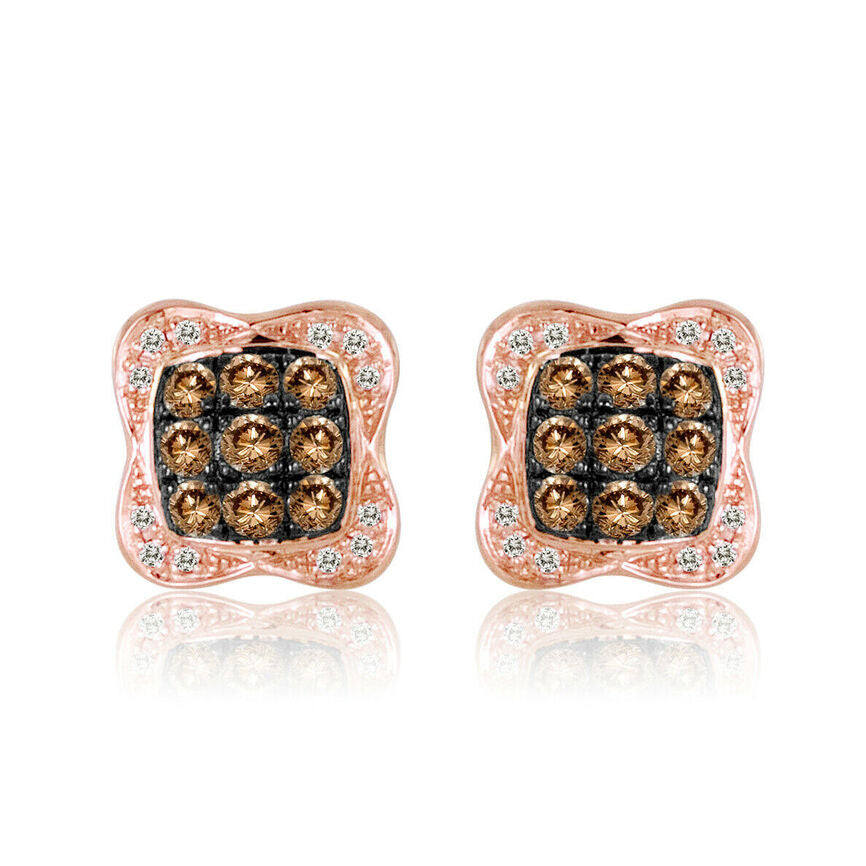 5/8 cts Chocolate Diamond Earrings in 14K Yellow Gold by Le Vian - BirthStone.com