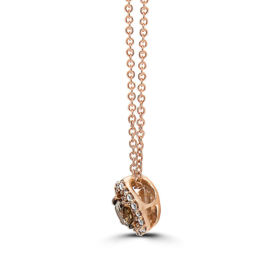 1/4 cts Chocolate Diamond Necklace in 14K Rose Gold by Le Vian - BirthStone.com