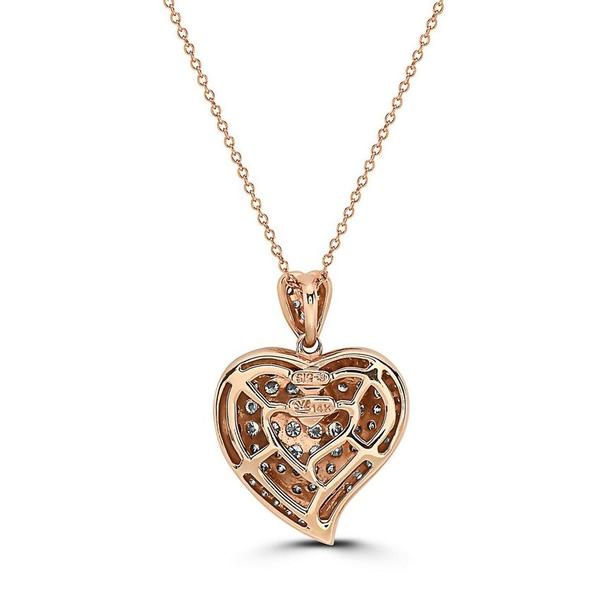 1 1/3 cts Chocolate Diamond Necklace in 14K Rose Gold by Le Vian - BirthStone.com