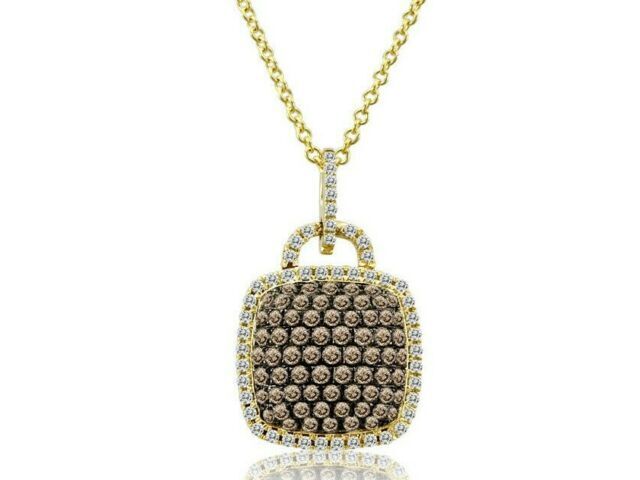 1/2 cts White Diamond Necklace in 14K Yellow Gold by Le Vian - BirthStone.com