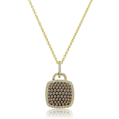 1/2 cts White Diamond Necklace in 14K Yellow Gold by Le Vian - BirthStone.com