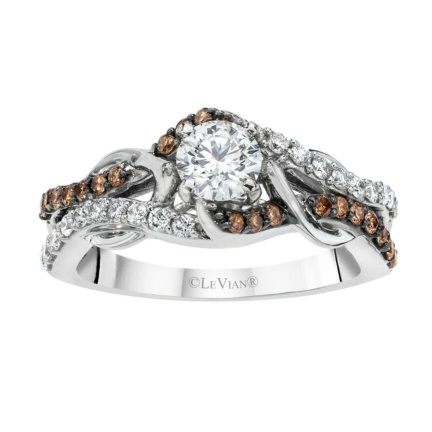 7/8 cts White Diamond Ring in 14K White Gold by Le Vian - BirthStone.com