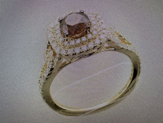 1 1/3 cts White Diamond Ring in 14K Yellow Gold by Le Vian - BirthStone.com