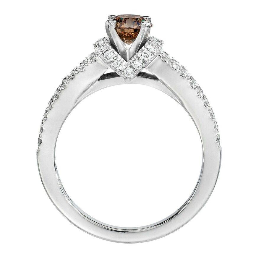 1 1/3 cts Chocolate Diamond Ring in 14K White Gold by Le Vian - BirthStone.com