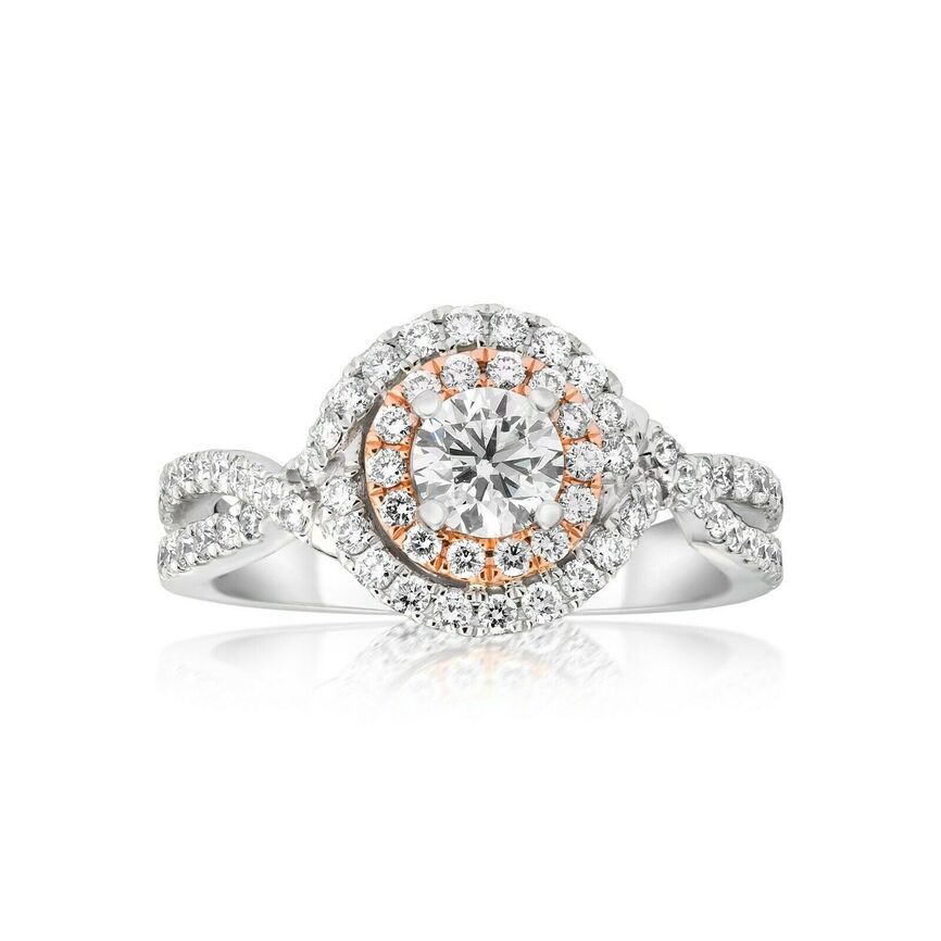 1 1/4 cts White Diamond Ring in 14K Two Tone Gold by Le Vian - BirthStone.com