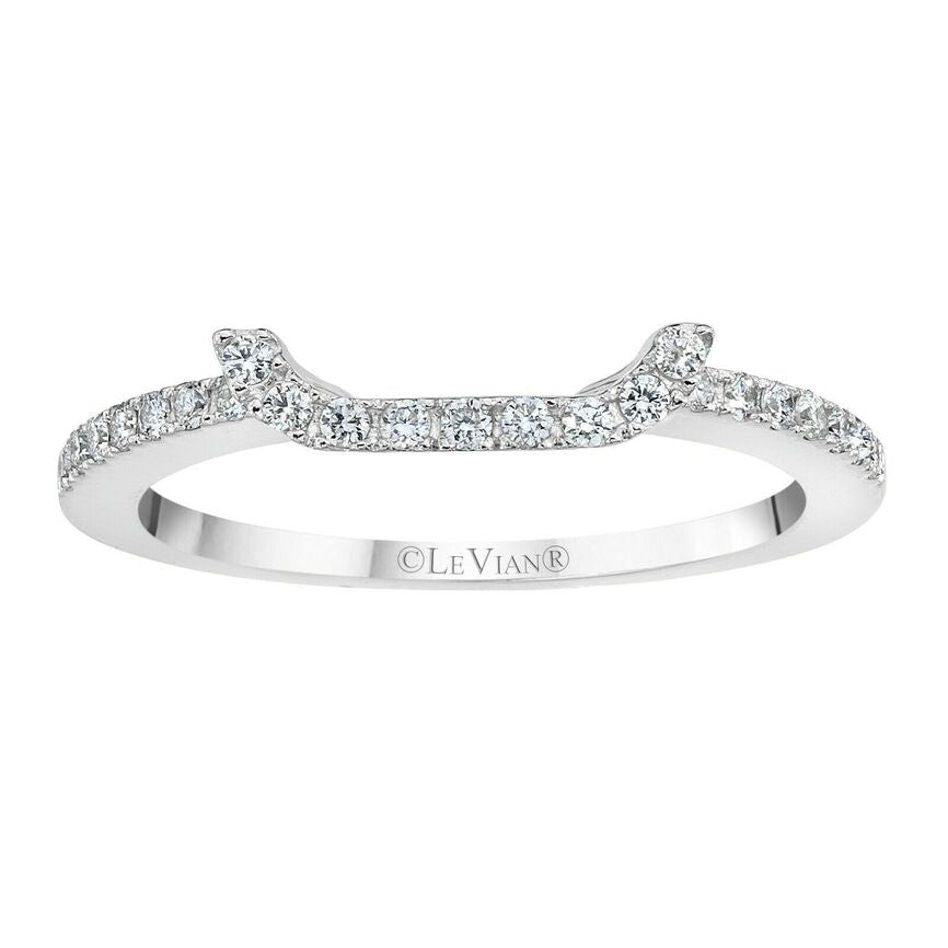 1/4 cts White Diamond Ring in 14K White Gold by Le Vian - BirthStone.com