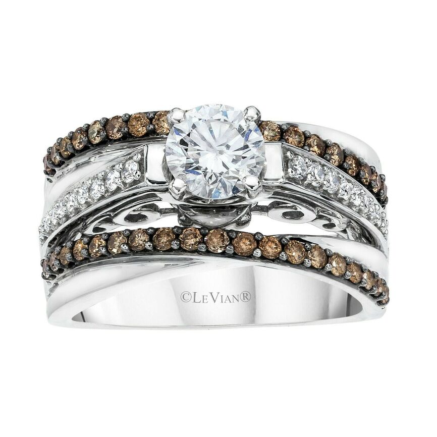 1 1/4 cts White Diamond Ring in 14K White Gold by Le Vian - BirthStone.com