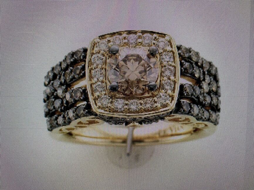 2 1/3 cts Chocolate Diamond Ring in 14K Yellow Gold by Le Vian - BirthStone.com