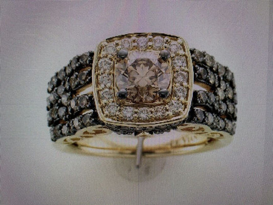 2 1/3 cts Chocolate Diamond Ring in 14K Yellow Gold by Le Vian - BirthStone.com