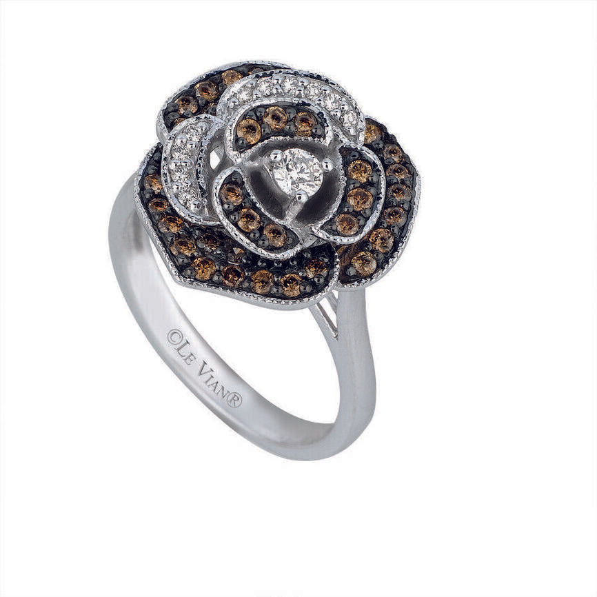 5/8 cts White Diamond Ring in 14K White Gold by Le Vian - BirthStone.com