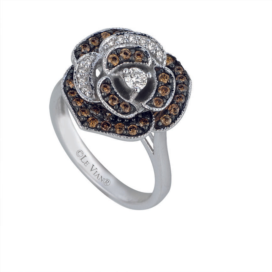 5/8 cts White Diamond Ring in 14K White Gold by Le Vian - BirthStone.com