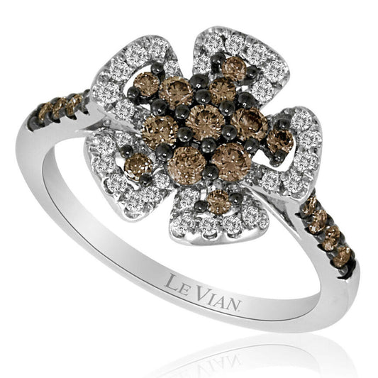 3/4 cts White Diamond Ring in 14K White Gold by Le Vian - BirthStone.com