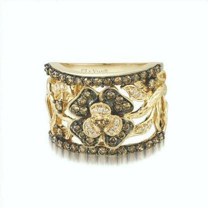 1 cts White Diamond Ring in 14K Yellow Gold by Le Vian - BirthStone.com