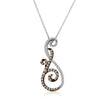 14K WHITE GOLD DIAMOND  PENDANT