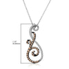 14K WHITE GOLD DIAMOND  PENDANT