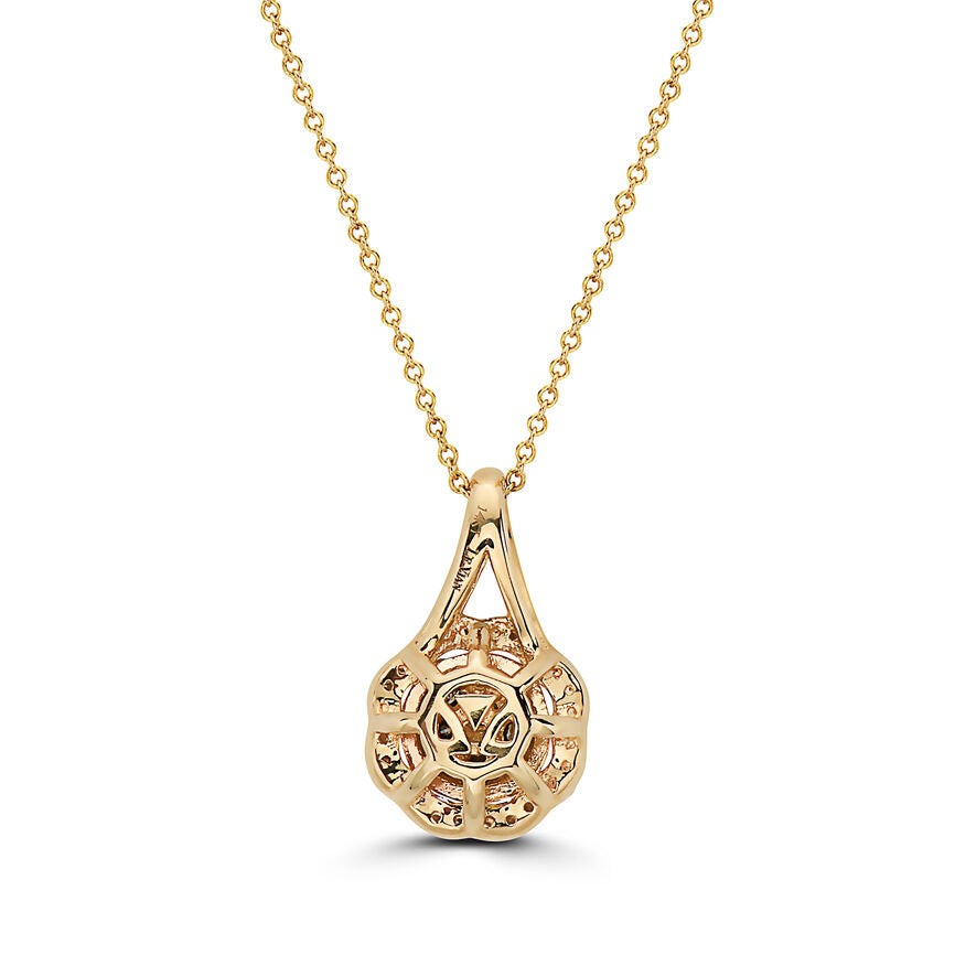 LeVian 14K Yellow Gold Chocolate Diamonds White Diamond Pendant Necklace - BirthStone.com