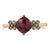 1 3/8 cts Red Rhodolite Garnet and Diamond Ring in 14K Rose Gold by Le Vian