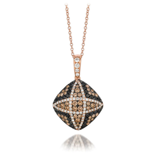 1 cts White Diamond Necklace in 14K Rose Gold by Le Vian - BirthStone.com