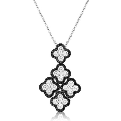 1 3/4 cts Black Diamond Necklace in 14K White Gold by Le Vian - BirthStone.com