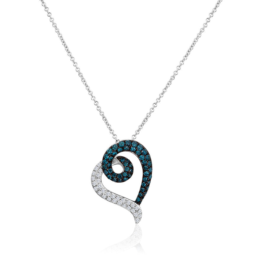 1/2 cts White Diamond Necklace in 14K White Gold by Le Vian - BirthStone.com