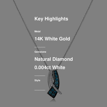 1/3 cts White Diamond Necklace in 14K White Gold by Le Vian