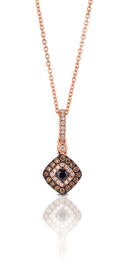 1/3 cts White Diamond Necklace in 14K Rose Gold by Le Vian - BirthStone.com