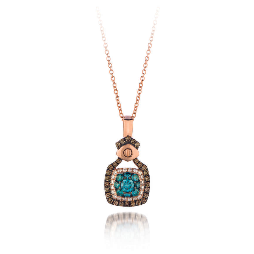 Le Vian 14K Rose Gold Round Black Chocolate Brown Diamond Fancy Pendant  Necklace For Sale at 1stDibs | rose gold chocolate diamond necklace, le  vian chocolate diamond pendant