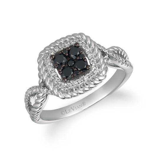 3/8 cts White Diamond Ring in 14K White Gold by Le Vian - BirthStone.com