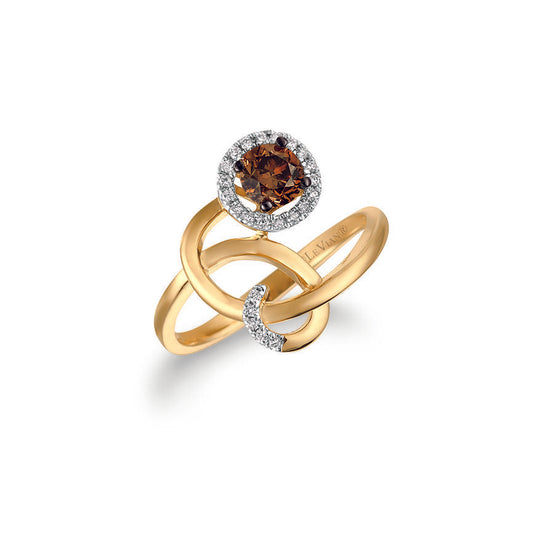 1/2 cts Chocolate Diamond Ring in 14K Yellow Gold by Le Vian - BirthStone.com